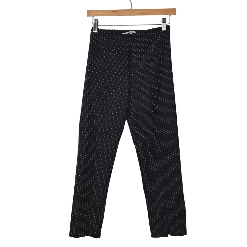 Mesmerize Mariel Y2K Black Printed Ankle Pants High Rise Split Leg Hem Womens 6